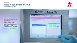 Tissue Tek Prisma Plus Starting a program