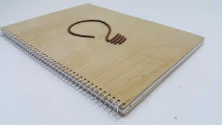 How to Make a Personalised Wooden Notebook