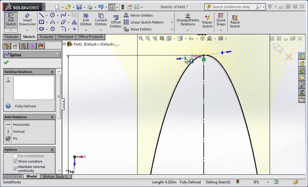 Advanced Spline Constraints In SolidWorks - YouTube