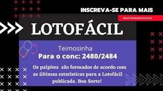 Dica/Palpite Números fortes - LOTOFÁCIL 5 jogos prontos é só copiar e Apostar #shorts