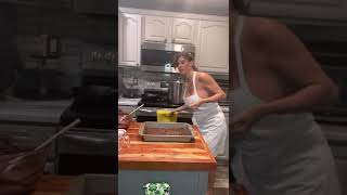 Baking Brownies With Mary