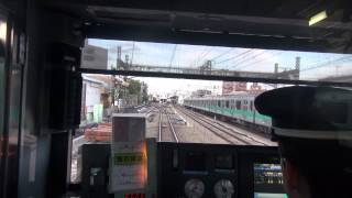 Train Driver's View of Odakyu 3000 series (Higashikitazawa to Yoyogiuehara) Japanese Train