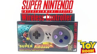 Nyko Miniboss Super Nintendo Classic Edition Wireless Controller Unboxing \u0026 Review