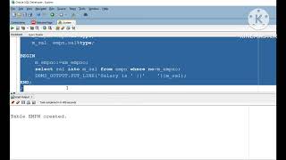 Implicit Cursor with Oracle SQL developer, explain with PlSql block