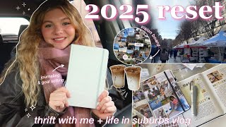 NEW YEAR RESET: preparing for 2025, vision board, \u0026 setting goals! ✨ suburban life at home on break