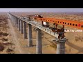 the world s first desert railway loop was completed in xinjiang china 世界首條沙漠鐵路環線在中國新疆建成