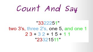Leetcode Question 38 "Count and Say" in Javascript