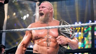 Brock Lesnar F-5 off Chamber pod: WWE Elimination Chamber 2022