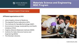 Online Information Session: Materials Science and Engineering (Fall 2017)