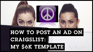 How To Post an Ad on Craigslist: My $6K Template