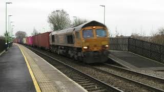 GBRf 66702 - 4E34 Intermodal, Tamworth (High Level) 05/01/19.