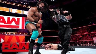 Roman Reigns & Seth Rollins vs. Kevin Owens & Jinder Mahal: Raw, May 21, 2018