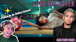 Jennie 'LOVE HANGOVER' feat. Dominic Fike Official Video - Reaction [with cover image] #jenniekim