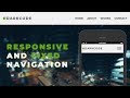 Responsive and Fixed Navigation Menu - Responsive Web Design
