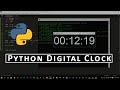 Digital Clock Using Python | Beginner Tutorial