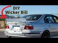 E39 M5 | DIY Wicker Bill/Spoiler Build