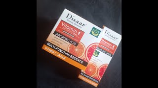 Honest Review On Disaar Vitamin C Face Cream And Serum.