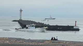 今の清水港 2023.6.26 AM7:00 漁船が、たくさん、出航