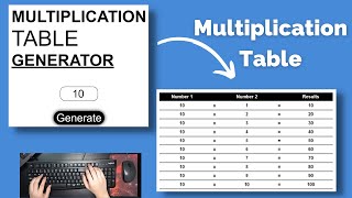 ASMR Programming - Coding Multiplication Table Generator - No Talking