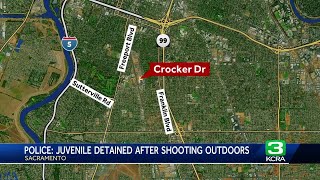 Juvenile detained after a shooting in Sacramento's Crocker Village area