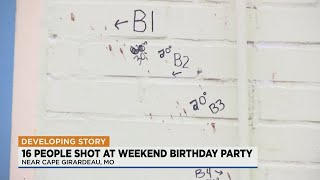 A vigil was held after a mass shooting in southern Missouri