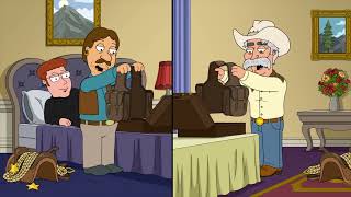 Family Guy - I mixed up Mayor West's bags with Bruce and Jeffrey's!