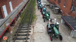 Treckertreffen: Oldtimer-Fahrt zur alten Senffabrik in Eystrup