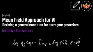 Mean Field Approach for Variational Inference | Intuition \u0026 General Derivation