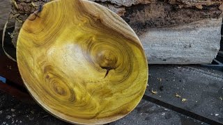 Woodturning A Wood Bowl From Mulberry, Green Wood