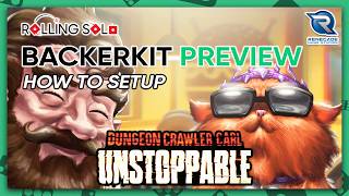 Dungeon Crawler Carl: Unstoppable | BackerKit Preview | Solo Playthrough | How To Setup