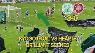 BRILLIANT KYOGO GOAL & SCENES / CELTIC 3-0 HEARTS