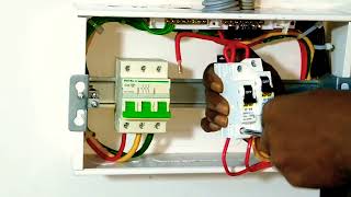 সিঙ্গেল ফেজ লাইন থ্রি ফেজ ডিবি কানেকশন ২। Single phase line three phase DB connection.