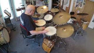 1960 Rogers Holiday Model drumset with Zildjian Trans Stamp cymbals.