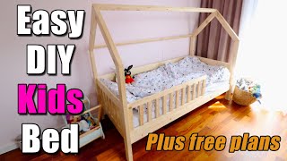 Easy DIY Kids Bed | Free Plans