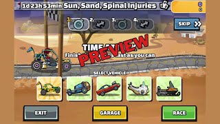 New Team Event Preview - (Sun, Sand and Spinal Injuries) Hill Climb Racing 2