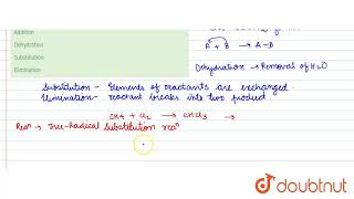 Formation of chloroform from methane and chlorine is an example of - | 10 | SELF ASSESSMENT PAP...