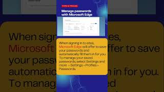 Auto Save Password in browser | Manage Password with Microsoft Edge