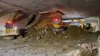 Digging at the new CRL midtown railway station