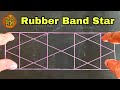 Rubber band star double triple stars tricks spider web origami looms band 橡皮筋教学星星