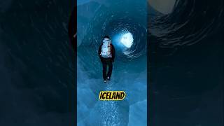 Unreal Ice Cave in Iceland! ❄️ #shorts #iceland #viralvideo