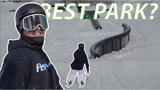 Skiing the Best Terrain Park Ever!