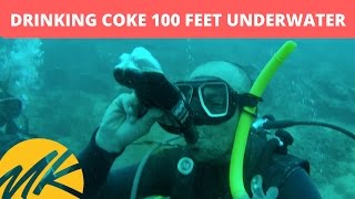 DRINKING COKE 100 FEET UNDERWATER - (Episode 15)