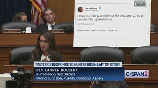 Rep. Lauren Boebert to former Twitter Employees: "Who the hell do you think you are?!?"
