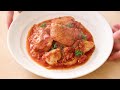 stewed chicken and tuna in tomato