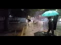 seoul night walk in a heavy rain 20230916