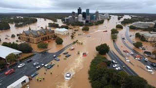 Now Townsville, Australia is in chaos! Water explosions turn streets into rivers