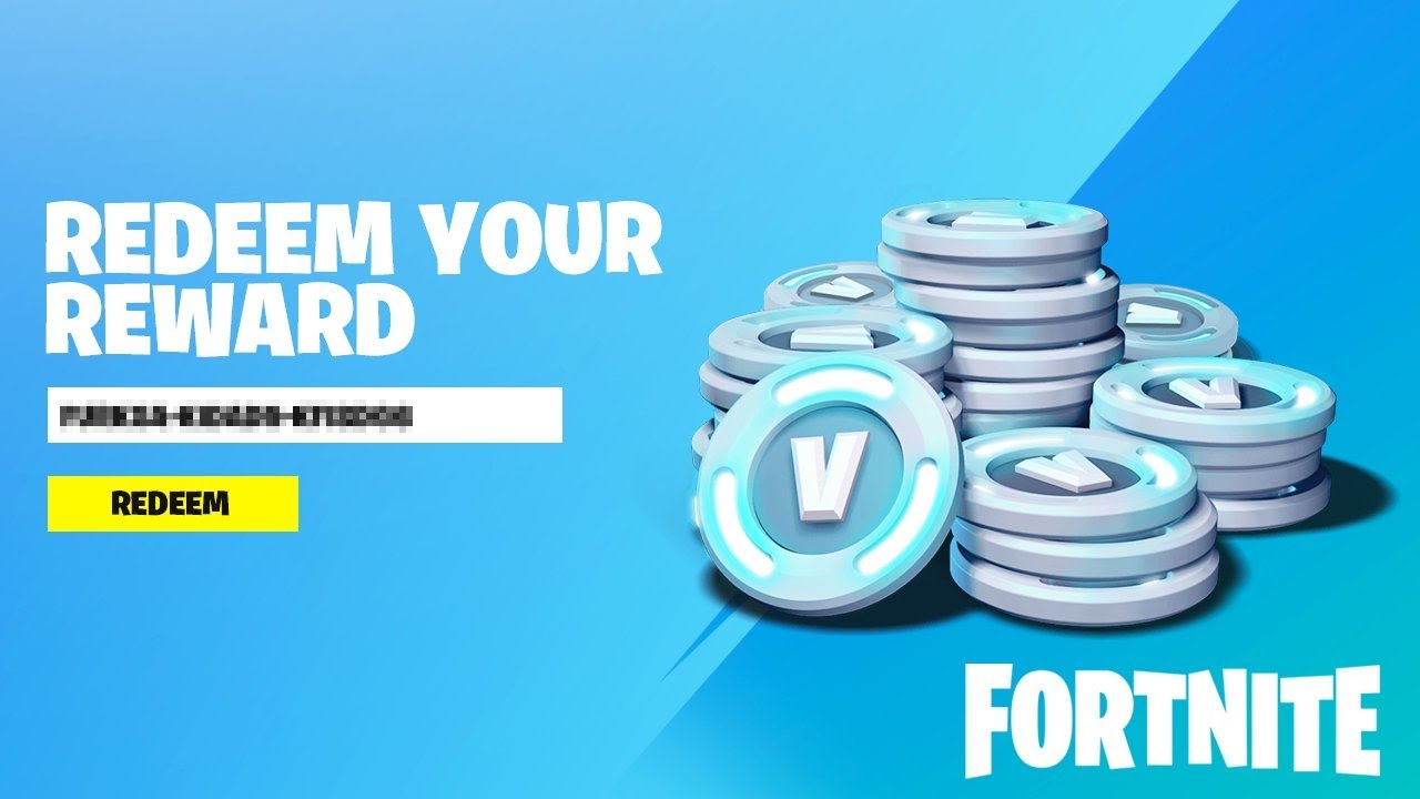 REDEEM V-BUCKS REWARD In FORTNITE! - YouTube