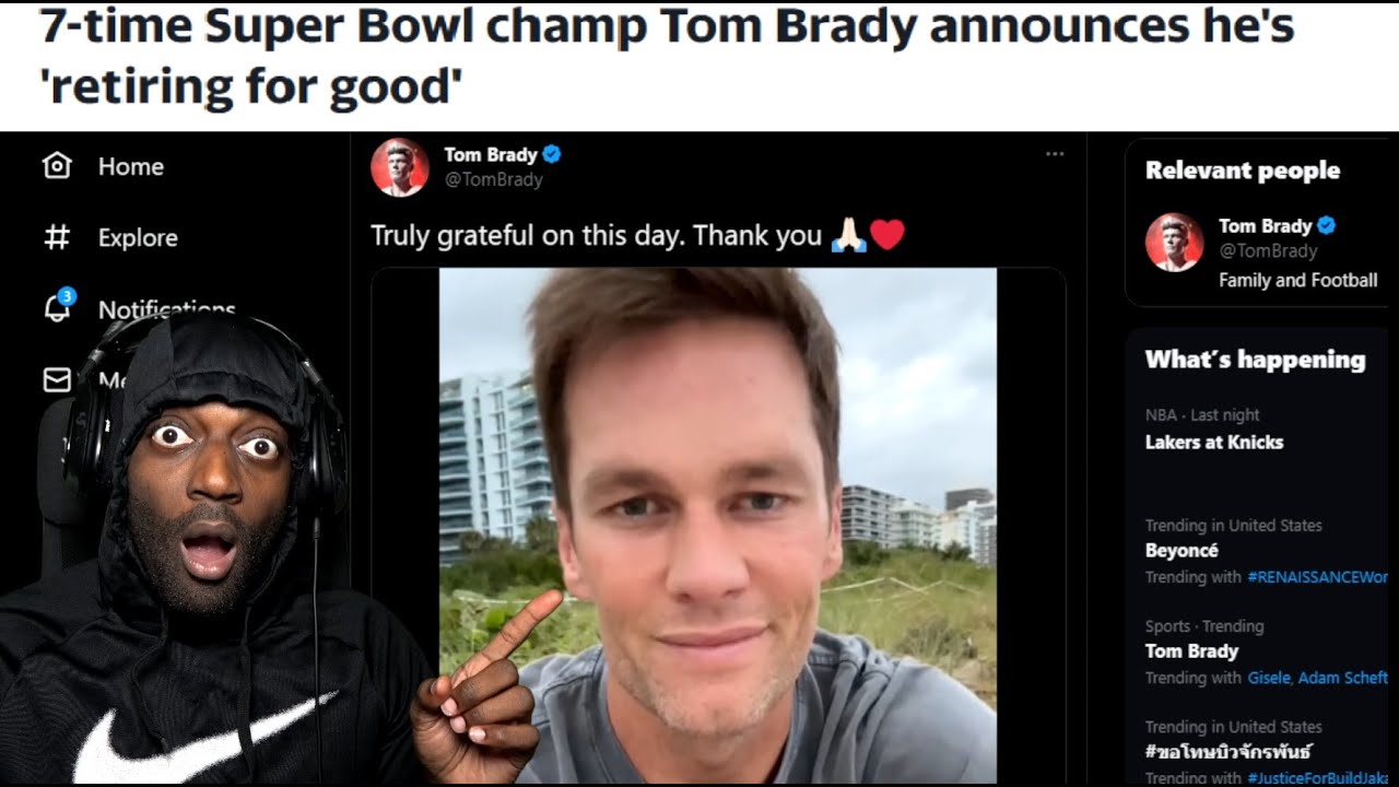 TOM BRADY IS RETIRING FOR GOOD & CRIES DURING HIS EMOTIONAL SPEECH ...