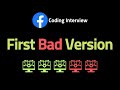 First Bad Version -  LeetCode 278 - Coding Interview Questions