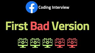 First Bad Version - LeetCode 278 - Coding Interview Questions